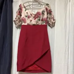 JE WELS 花柄タイトドレス Mサイズ