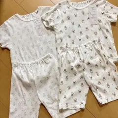 ベビーパジャマ ユニクロ　95 90クマ 動物　赤ちゃん　プティマイン　西松屋