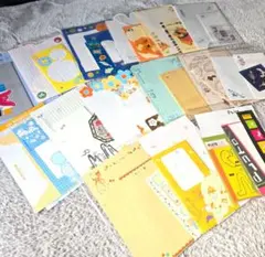 Disney レターセット16種詰め合わせ ベルメゾン【ジャンク】