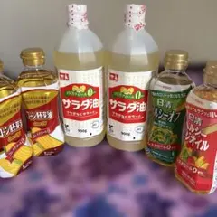 食用油おまとめ　コレステロールゼロ　サラダ油、コーン胚芽油、ヘルシーオイル計6本のサムネイル