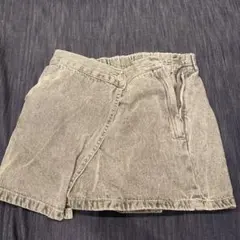 GU ジーユー　ショートパンツ　ズボン　短パン　グレー　灰色　150cm キッズ