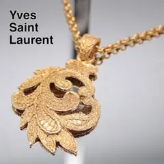 YSL イブサンローラン ネックレス リーフモチーフ ゴールド ヴィンテージのサムネイル