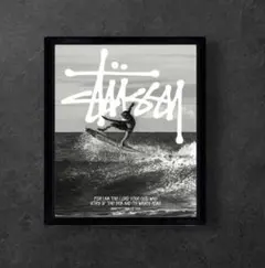 Stussy ストゥーシーA4アートフレーム ストリート インテリア 額縁入り
