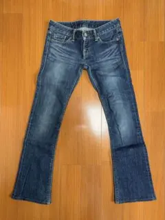 【BLACK by moussy】デニムパンツ 24インチ インディゴブルー