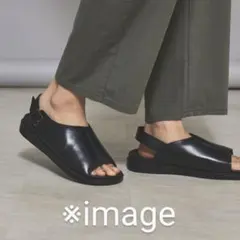 アルフレッドバニスター フットベッド バックストラップ レザー サンダル 43