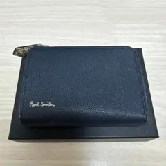 PAUL SMITH 小銭入れ コインケース パスケース レザー 紺 ネイビー