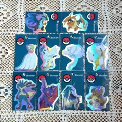 ポケモン メガ進化 銀ステッカー 10種類セット