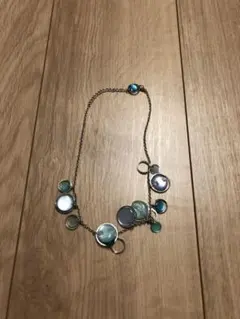 カジュアル ネックレス 青緑