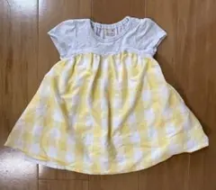 petit main ワンピース 80cm イエロー チェックのサムネイル