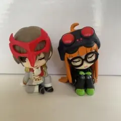ペルソナ5 チビキャラフィギュア 2体セット　双葉　ナビ　クロウ　明智