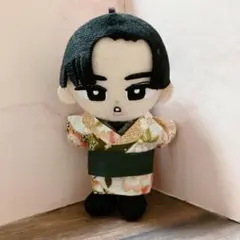 ハンドメイド　ぬい服　10cm SnowMan すのチル　浴衣　帯付き　和柄　緑