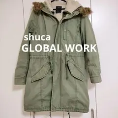 グローバルワーク　モッズコート　ライナーセット　ミリタリーコート　　S　カーキ