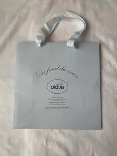 gelato pique ショップ袋 グレー 大きめ