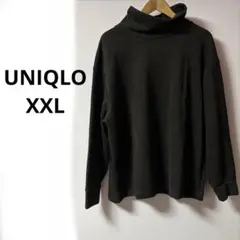 UNIQLO ★ ソフトニットフリース リブハイネックT 新品 XXL