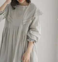 2025年最新】tsuharu by samansa mos2 パーツレース刺繍ワンピースの