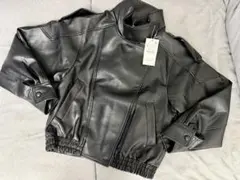 【新品タグ付き】フェクレザージャケット　S