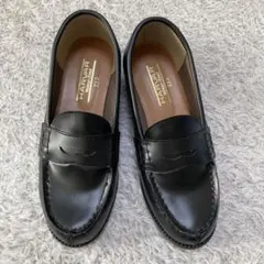 HARVAR ブラック ローファー 23.0