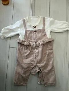 フリースロンパース ピンク 70cm