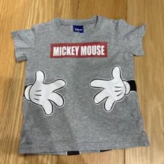 Disney ミッキー 半袖　Tシャツ　100㎝　グレー　ディズニーのサムネイル