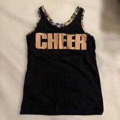 CHEER EXTREME タンクトップ ブラック ヒョウ柄