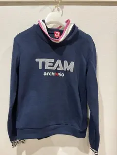 【美品】archivio TEAMロゴ フード付きシャツ 38