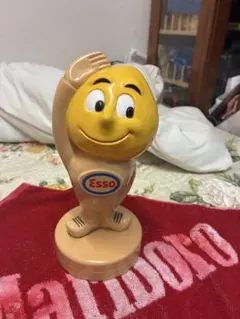レア！ 1950's ESSO エッソ オイルドロップ ビンテージ 貯金箱 赤色
