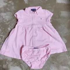 【お値下げ】ラルフローレン ワンピース　ブルマセット　80