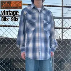 ✓00s archive グランジ オンブレチェック ネルシャツ カートコバーン