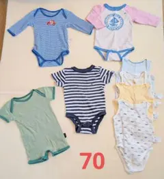 ロンパースセット 8点　70cm ミキハウス、babyGap