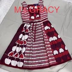 ❤︎美品❤︎ M's GRACY エムズグレイシー　リンゴモチーフワンピースのサムネイル