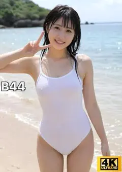 水着ポスター スク水 A4 ai美女 B44 デジタルアート