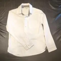 グローバルワーク　キッズ　長袖Y白シャツ　XY（130cm）