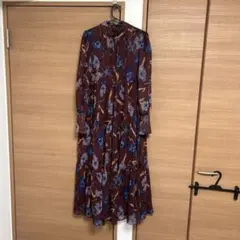 【美品】花柄ワンピース長袖