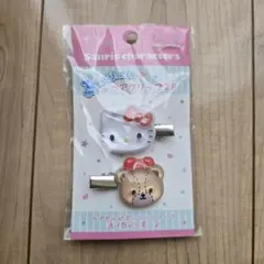新品 ハローキティ タイニーチャム ぷっくりったいヘアクリップ2P
