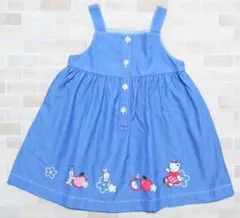 美品　ファミリア　familiar　リアちゃん　ジャンパースカート　90