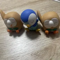 ポケモン フィギュア 3体セット モクロー2 ポッチャマ1