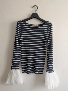 アプワイザーリッシェ 　袖チュールフレアトップス