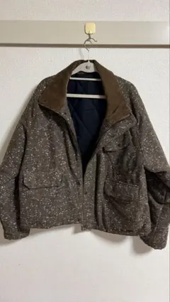 【ZARA】ヘリンボーン リラックスフィット ジャケット ブルゾン