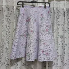 ASTORIA ODIER 花柄レース フレアスカートのサムネイル