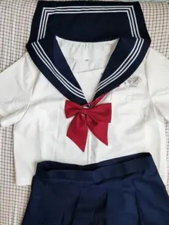 【着用1回・美品】本物 JK制服 3点セット Mサイズ 中間服 65cm丈のサムネイル