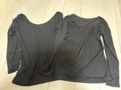 [まとめ売り2枚]ユニクロ ヒートテックレディース長袖Mサイズ