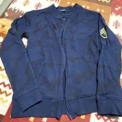 迷彩柄ネイビー長袖パーカー 160センチ