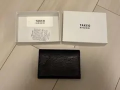 TAKEO KIKUCHI 名刺入れ ブラック レザーのサムネイル