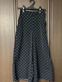 GU ワイドパンツ ドット ブラック 黒 パンツ ジーユー レディース 古着 服