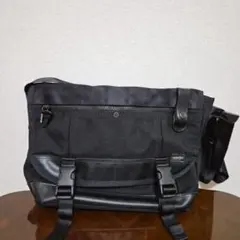 ポーター　PORTER　HEAT　メッセンジャーバッグ 　L　大容量　ブラック