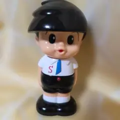 昭和レトロ 信ちゃん貯金箱 城南信用金庫　ソフビ　蓋なしのサムネイル