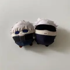 呪術廻戦 五条悟 ふわコロりん ぬいぐるみ 2種セットのサムネイル
