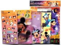 ディズニー ハロウィングッズ 5点セット ツムツムシール ラッピング袋 バッグ