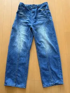 OY ワイドデニムパンツ インディゴブルー - メルカリ