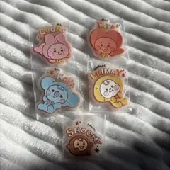 【新品*送料込】BTS BT21 ラバー キーチェーン キーホルダー5つセット売